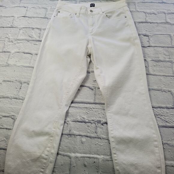 GAP Optic White Denim Curvy True Skinny Jeans Vacation size 29/8 Short - Picture 2 of 15